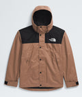 The North Face Brown and Black Color-Block Hooded Jacket