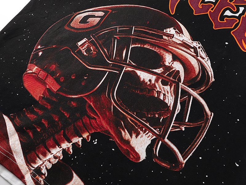 Godspeed Football Skeleton Graphic T-Shirt
