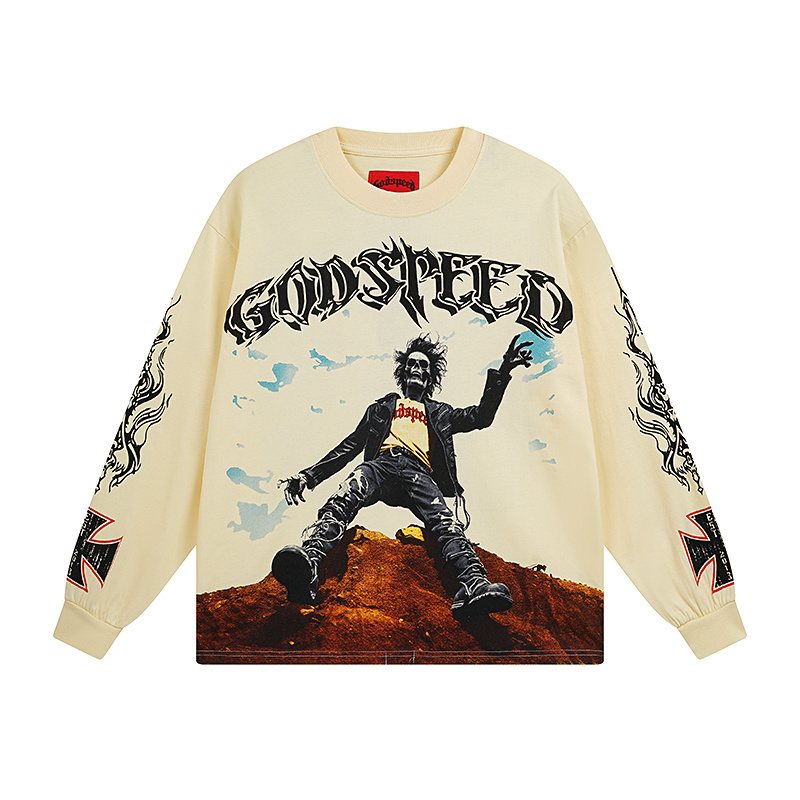 Godspeed E Pluribus Unum Graphic Long-Sleeve T-Shirt