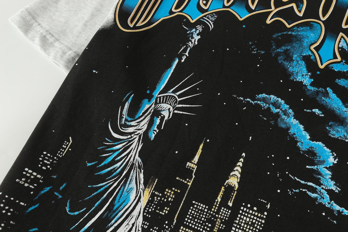Godspeed Statue of Liberty City Graphic T-Shirt