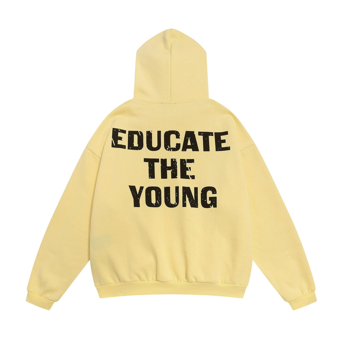 FOG Educate the Young Yellow Graphic Hoodie