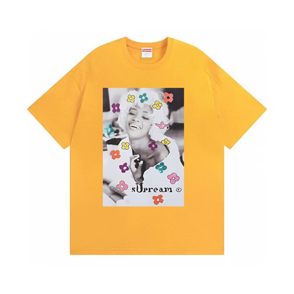Supreme Naomi Portrait Floral Graphic T-Shirt