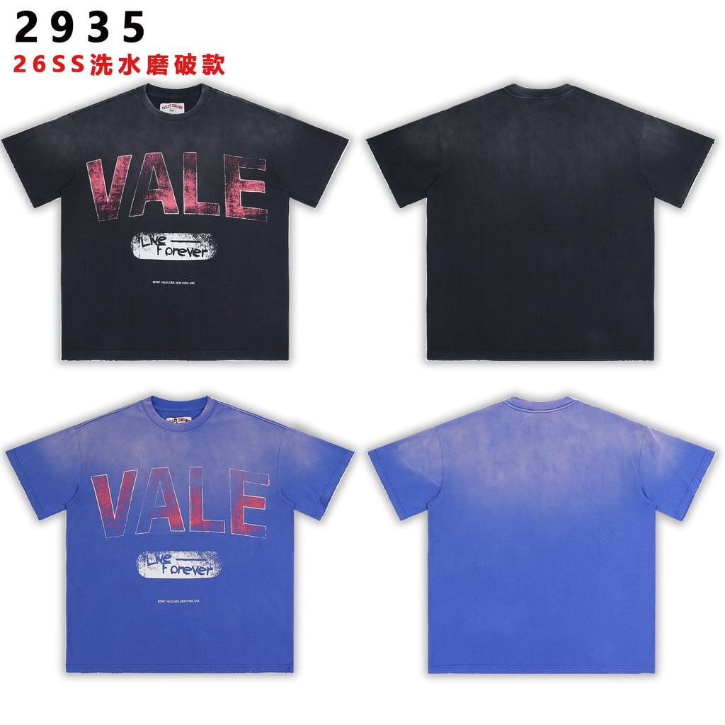 Valley Dreams Live Forever Distressed Graphic T-Shirt