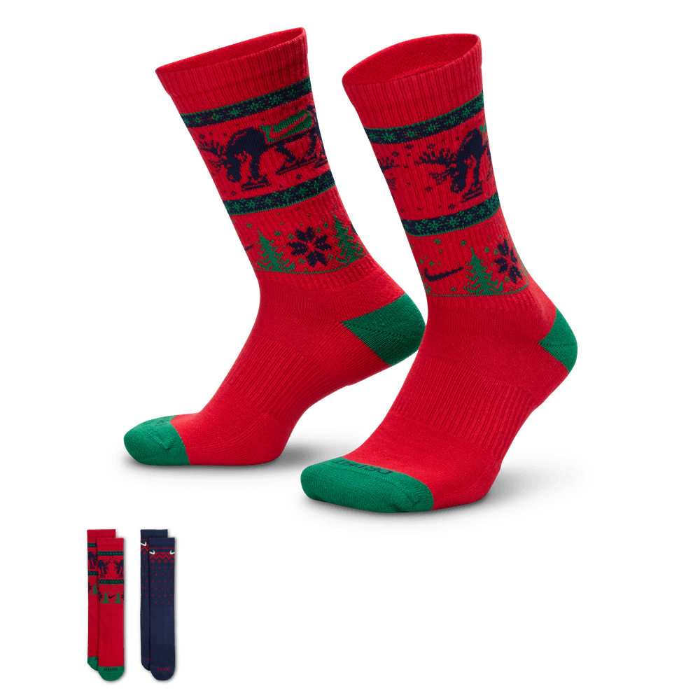 Nike Everyday PLS Christmas Crew Socks