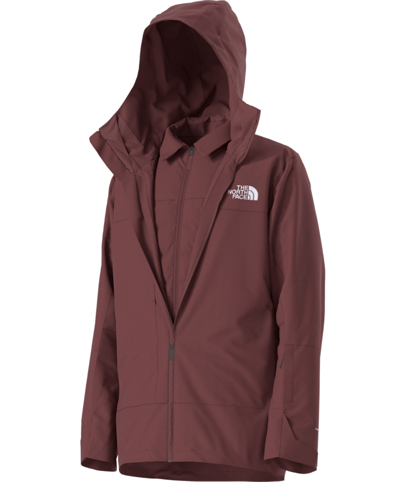 The North Face Burgundy Hooded Zip-Up Jacket