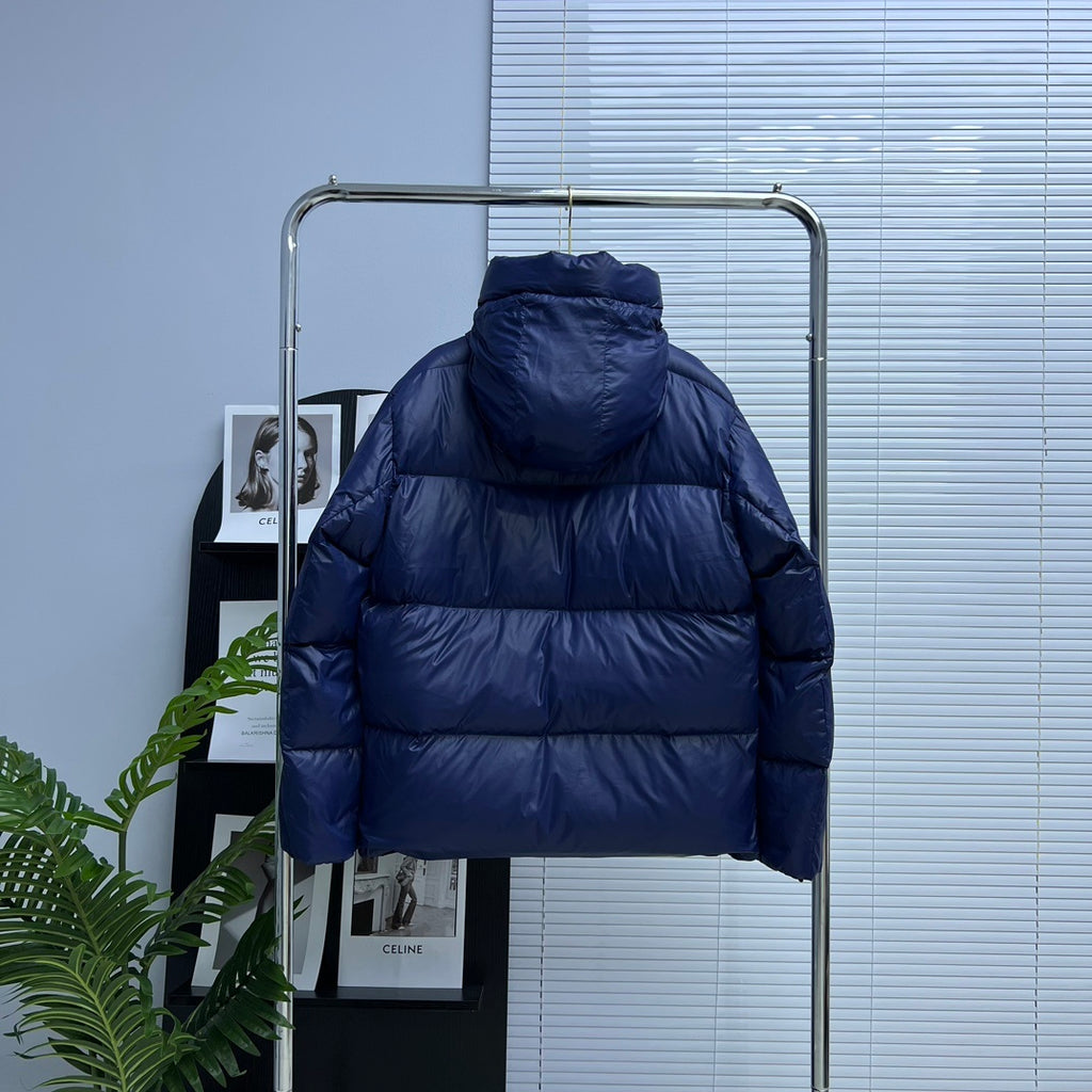 Canada Goose Navy Blue Hooded Puffer Jacket