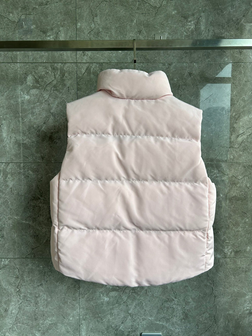 Canada Goose Blush Pink Black-Patch Stand-Collar Puffer Vest