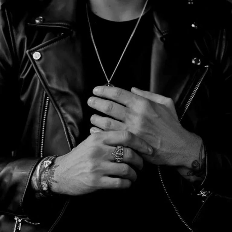 Chrome Hearts CROSS CROWN RING