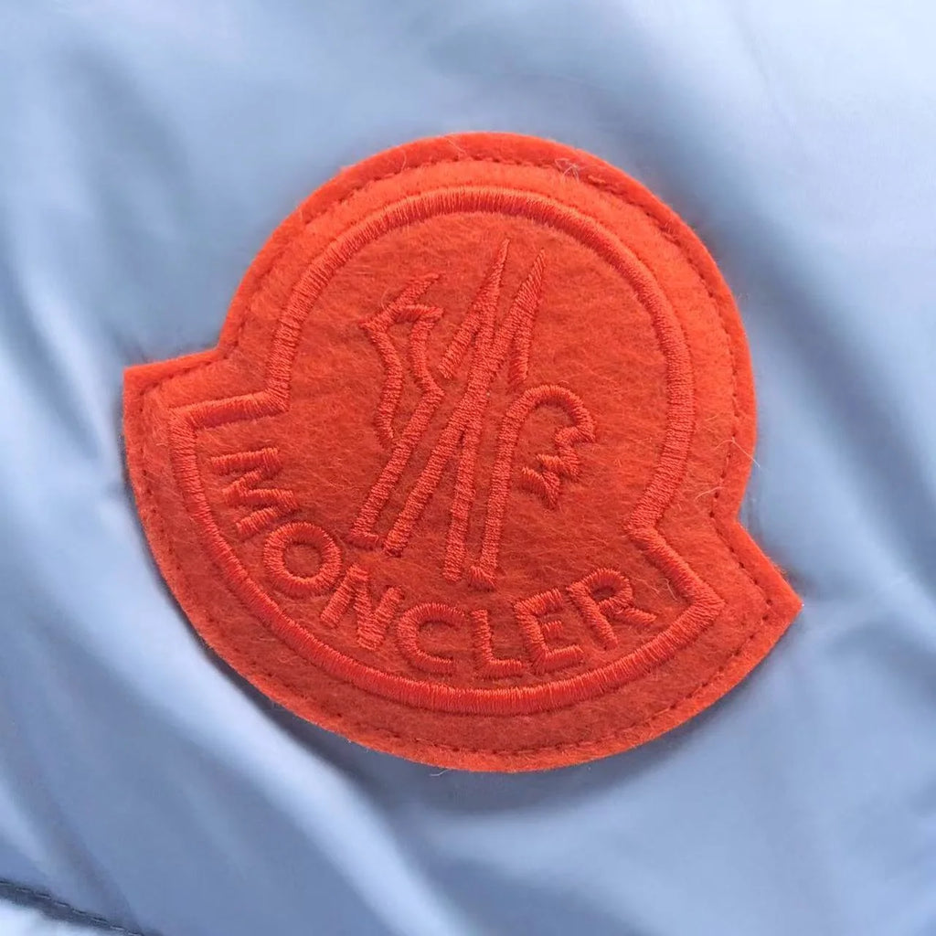 Moncler Light Blue Quilted Hooded Puffer Jacket