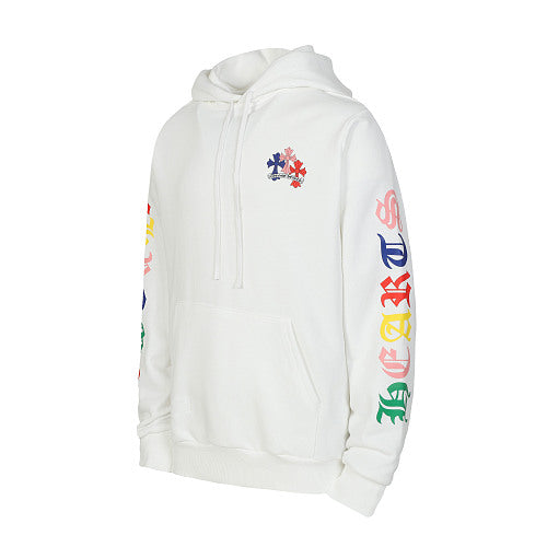 Chrome Hearts Cross Hoodie White Multicolor