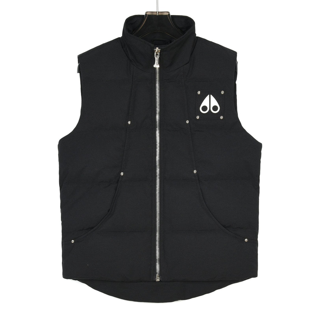 Moose Knuckles Stand-Collar Zip-Up Vest with Metal Logo
