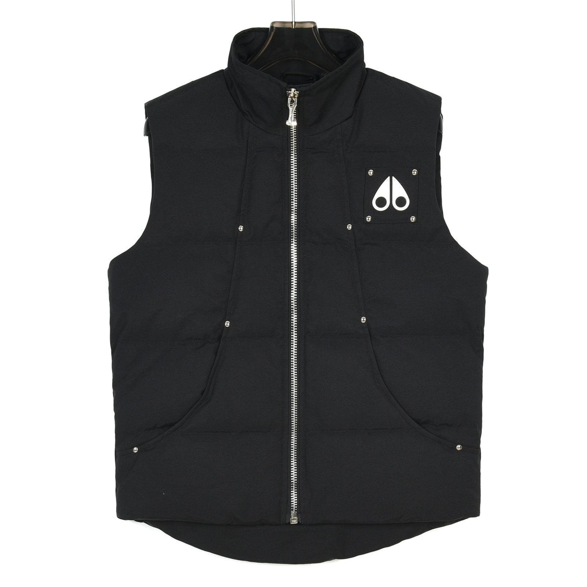 Moose Knuckles Stand-Collar Zip-Up Vest with Metal Logo