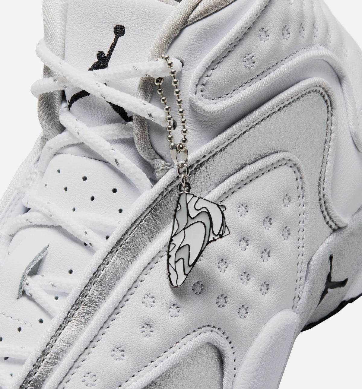 Air Jordan OG Women's Lifestyle Shoe - White/Black/Metallic Silver