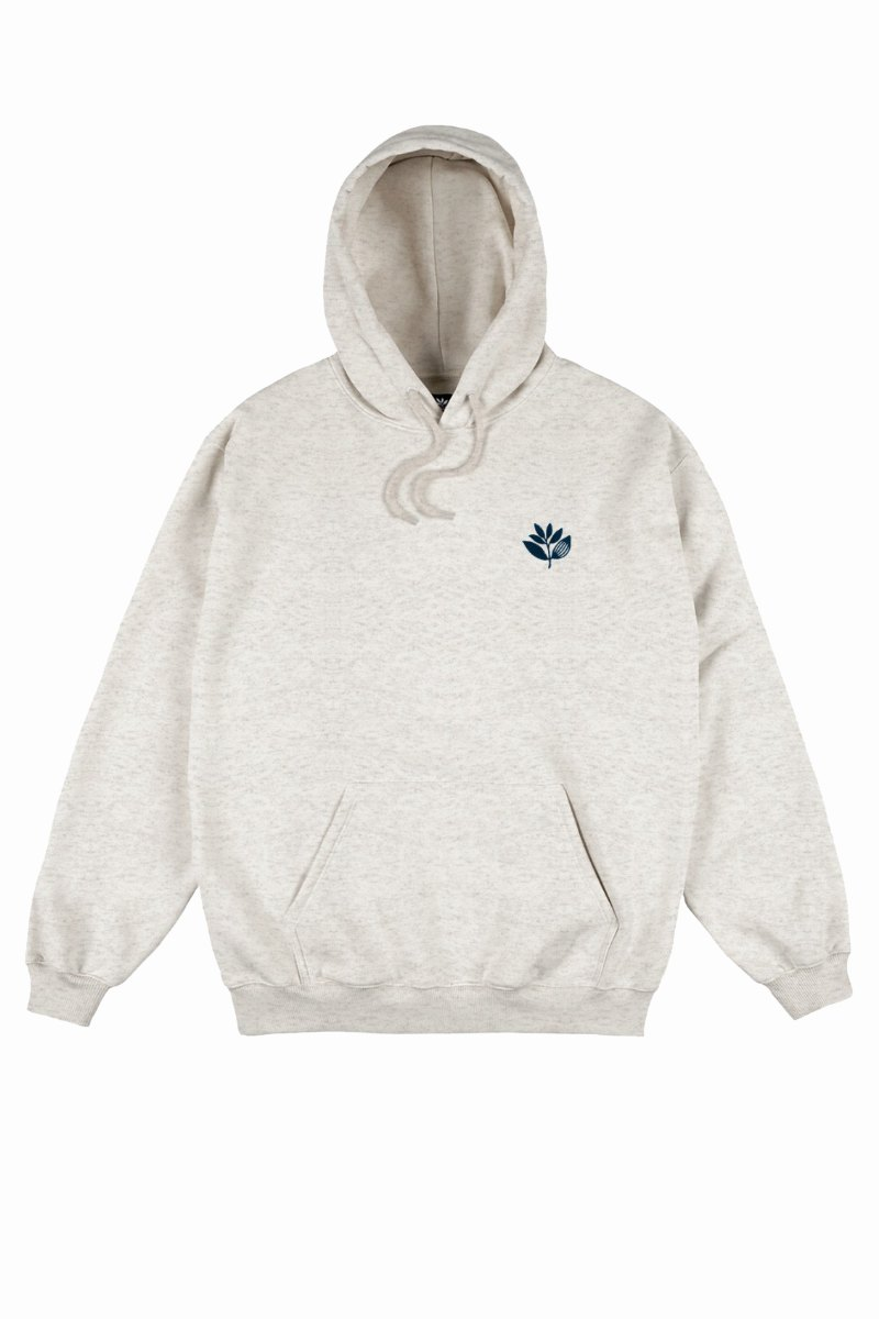 MAGENTA DENIM PLANT HOODIE Ash Heather