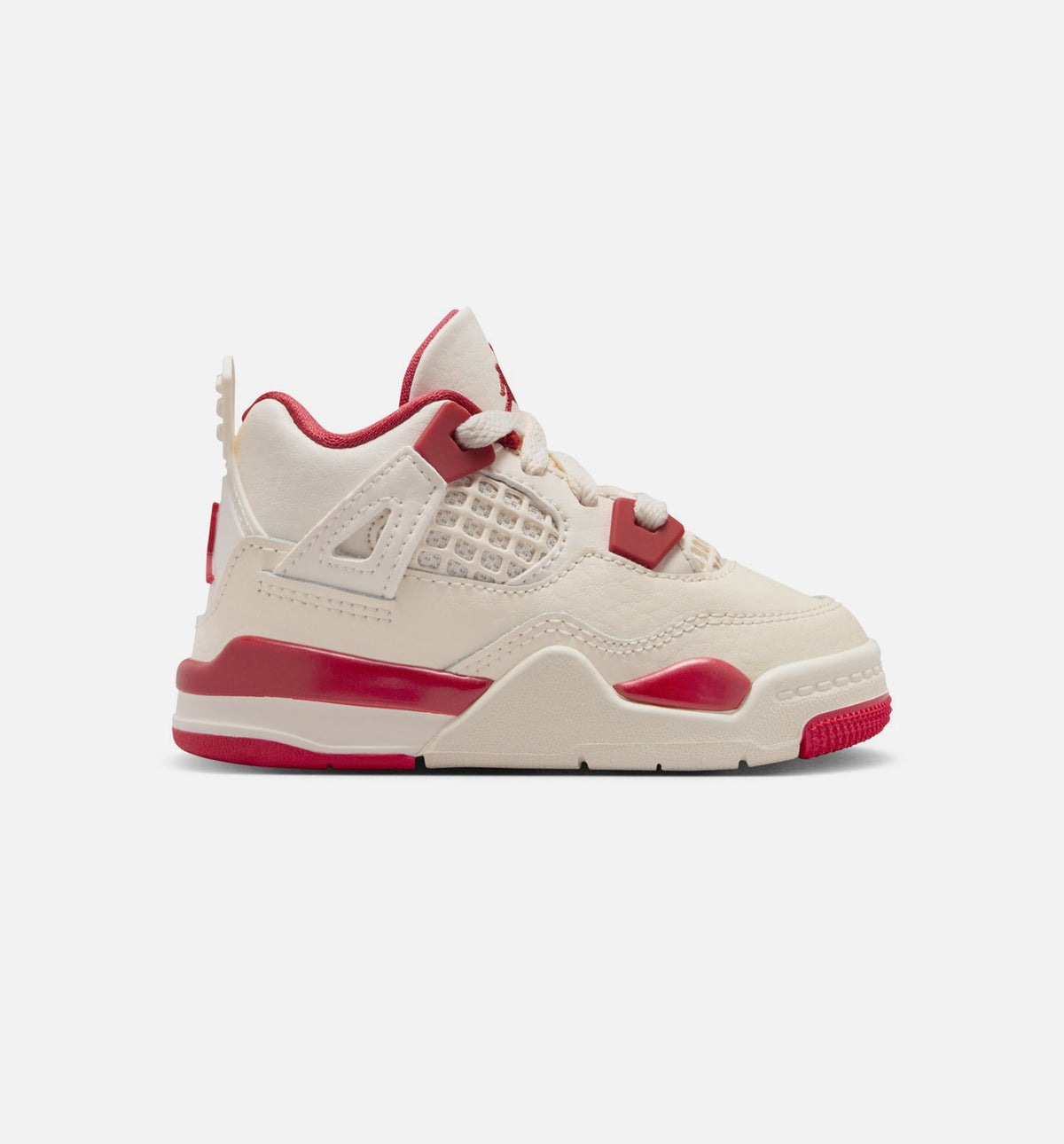 Air Jordan 4 Retro Valentine's Day – Infant/Toddler Lifestyle Shoe in Pale Ivory/Sierra Red/Tough Red