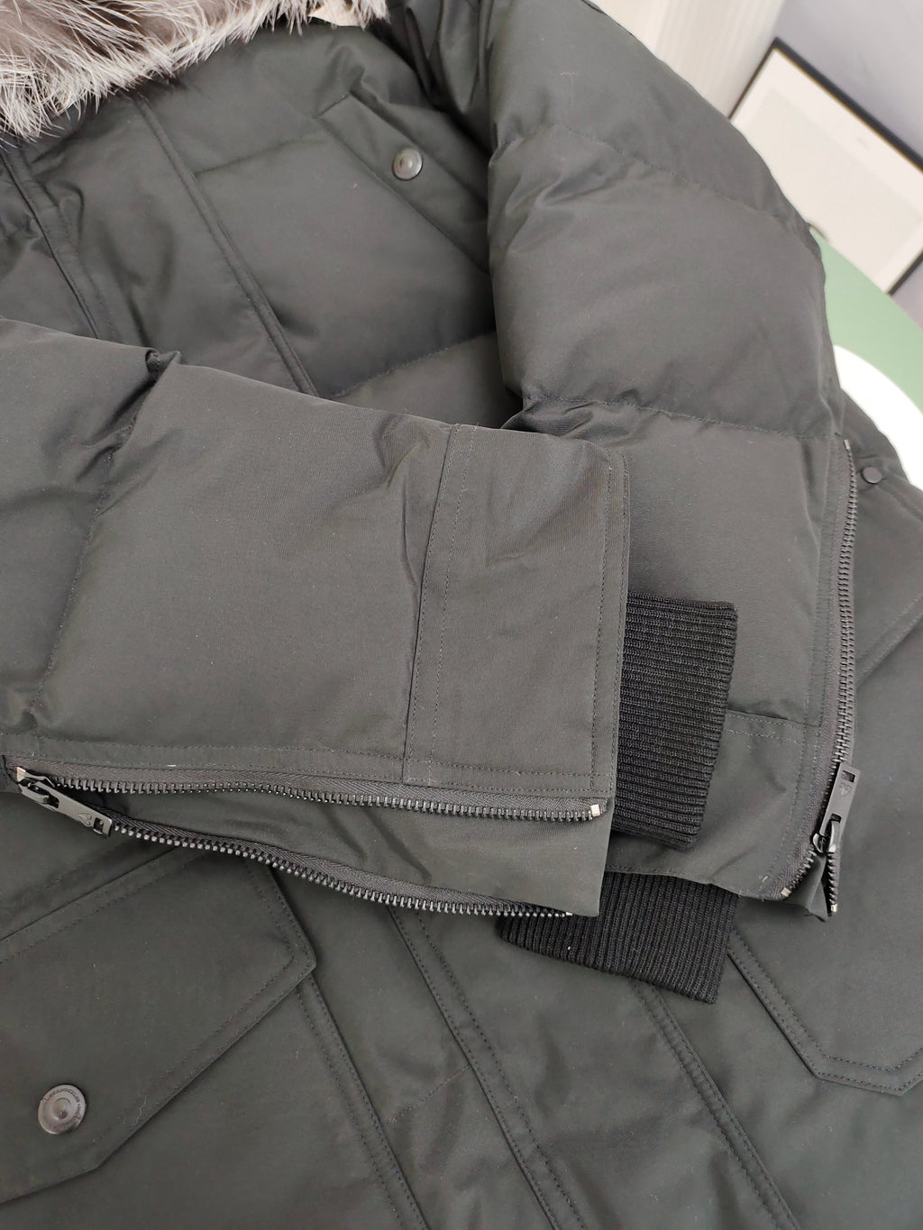 Moose Knuckles Long Hooded Puffer Parka with Plush-Look Trim
