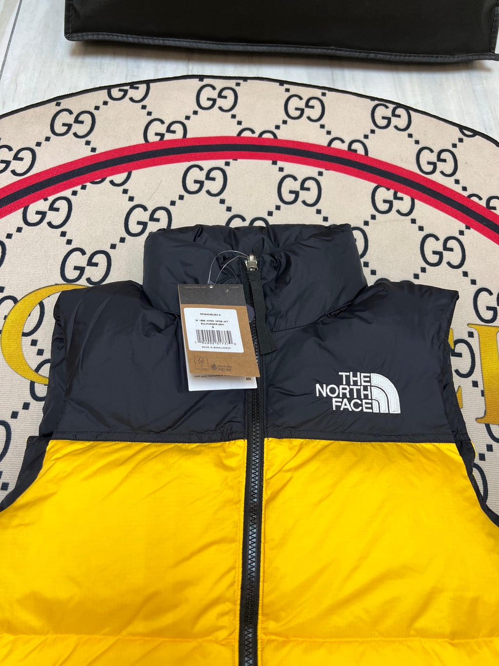 The North Face Colorblock Stand-Collar Puffer Vest