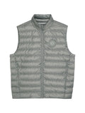 Canada Goose Silver Grey Quilted Puffer Vest with Stand Collar