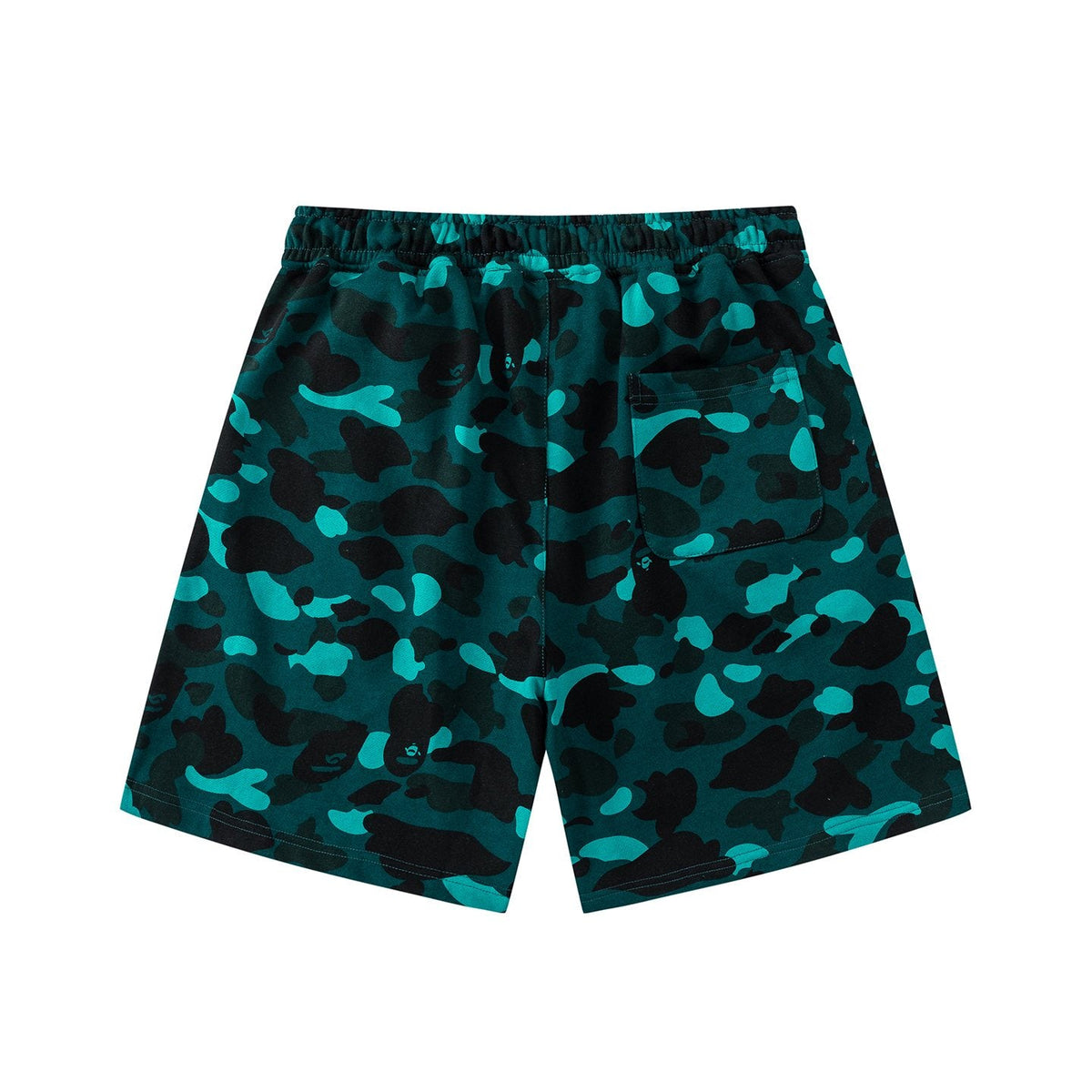 BAPE Camouflage Ape-Head Graphic Shorts