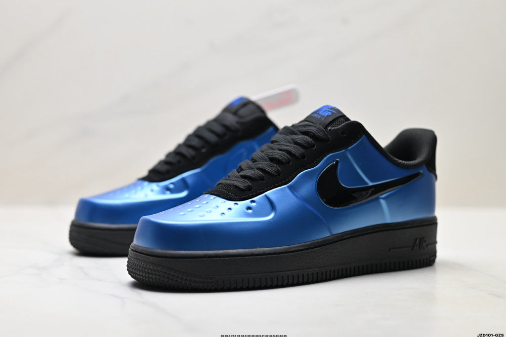 Nike Air Force 1 Low Royal Blue Black Unisex Sneakers Style 08