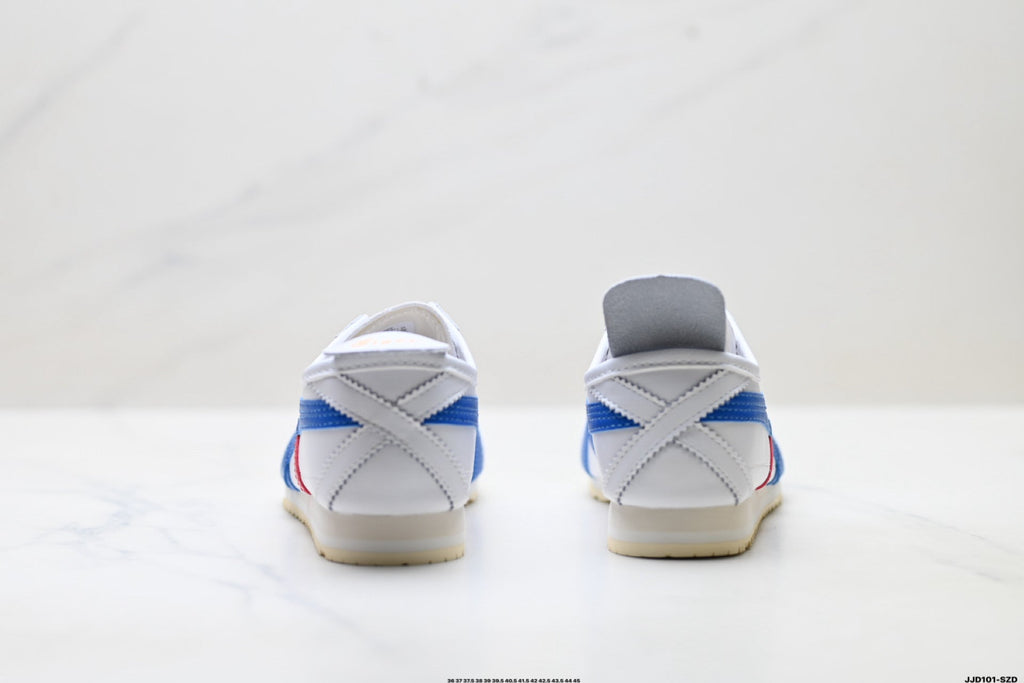 Onitsuka Tiger Retro Low Top White Blue Red Unisex Shoes Style 10