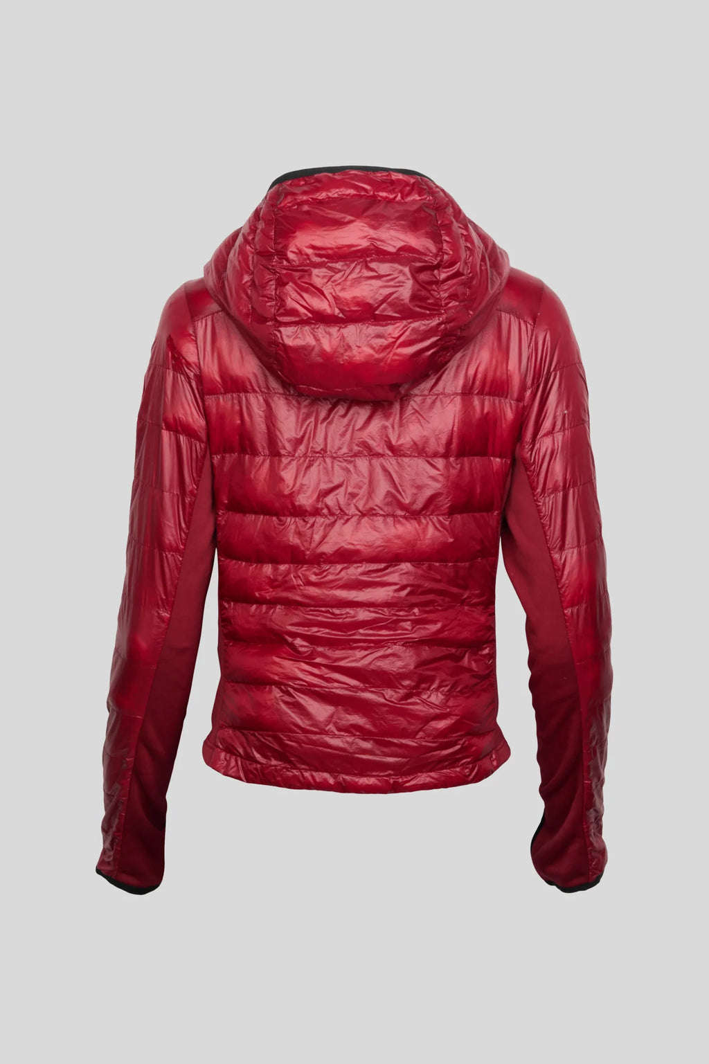 Canada Goose Red Glossy Hooded Puffer Jacket