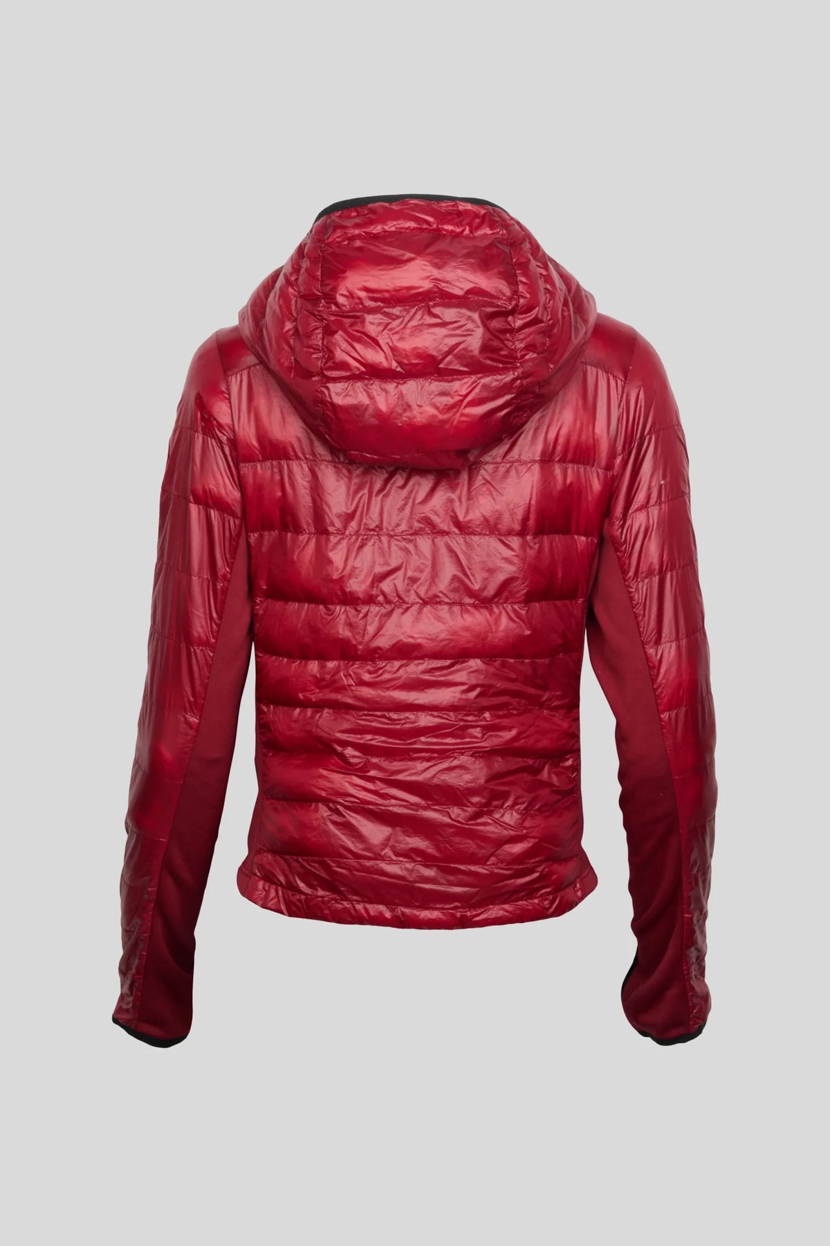 Canada Goose Red Glossy Hooded Puffer Jacket
