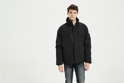 Canada Goose Men's Black Stand-Collar Utility Jacket