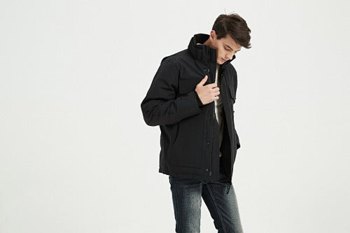 Canada Goose Men's Black Stand-Collar Utility Jacket