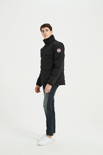 Canada Goose Men's Black Stand-Collar Utility Jacket