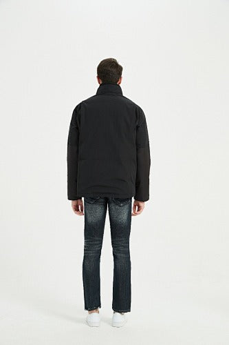 Canada Goose Men's Black Stand-Collar Utility Jacket