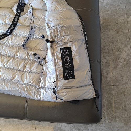 Canada Goose Silver Birch Hooded Puffer Jacket