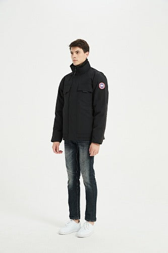 Canada Goose Men's Black Stand-Collar Utility Jacket