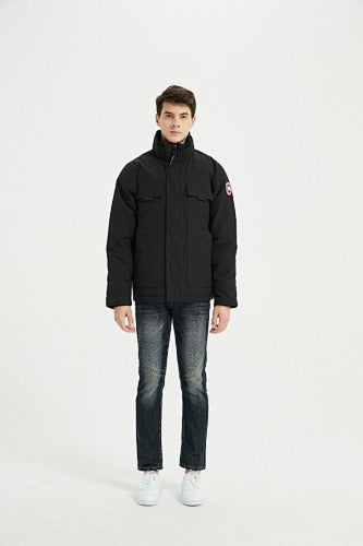 Canada Goose Men's Black Stand-Collar Utility Jacket