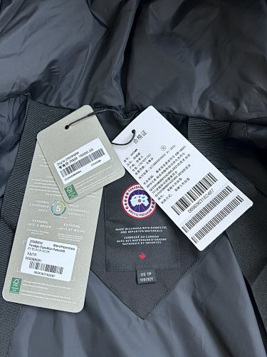 Canada Goose Black Hooded Utility Jacket with Four Flap Pockets