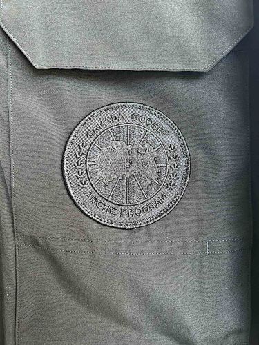 Canada Goose Black Hooded Utility Jacket with Four Flap Pockets