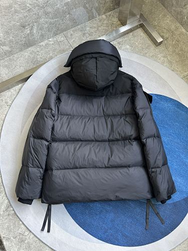 Canada Goose Black Hooded Utility Jacket with Four Flap Pockets