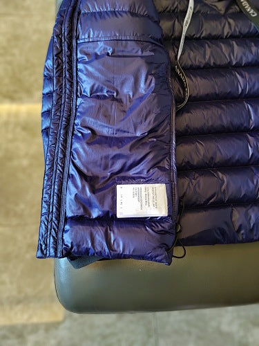 Canada Goose Black Hooded Utility Jacket with Quilted Panels