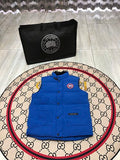 Canada Goose Royal Blue Logo-Patch Quilted Puffer Vest