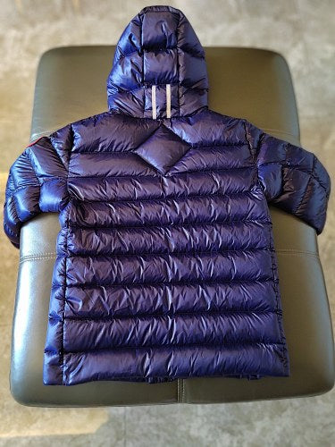 Canada Goose Black Hooded Utility Jacket with Quilted Panels