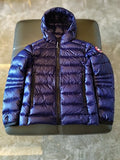 Canada Goose Black Hooded Utility Jacket with Quilted Panels