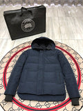 Canada Goose Navy Hooded Puffer Jacket