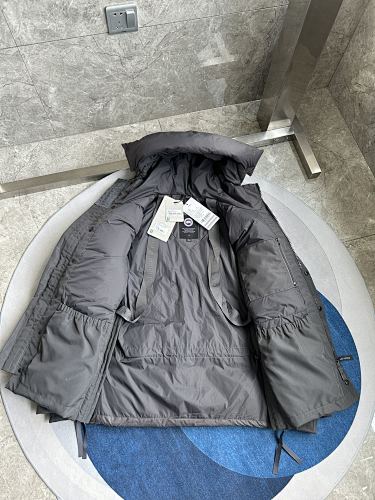 Canada Goose Charcoal Hooded Utility Jacket with Four Flap Pockets