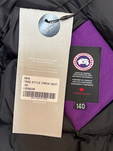 Canada Goose Purple Hooded Parka with Four Flap Pockets