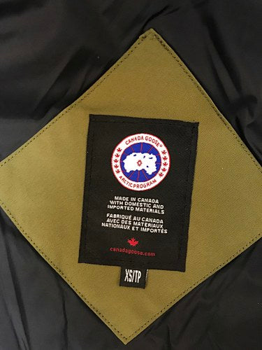 Canada Goose Olive Green Hooded Puffer Jacket