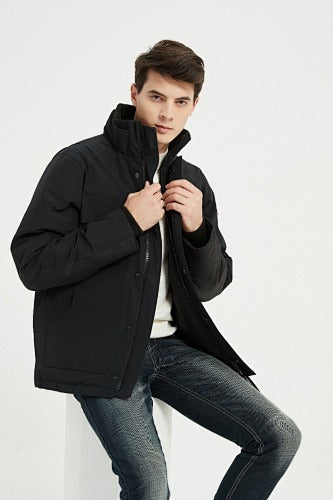 Canada Goose Men's Black Stand-Collar Utility Jacket
