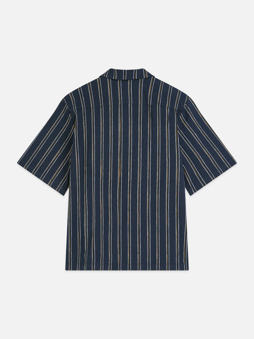 S&S Striped Linen Relaxed-Fit Short-Sleeved Shirt