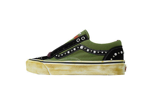 Vans Old Skool Reissue 36 Pearlized Army SATOSHI OS BLKGRN