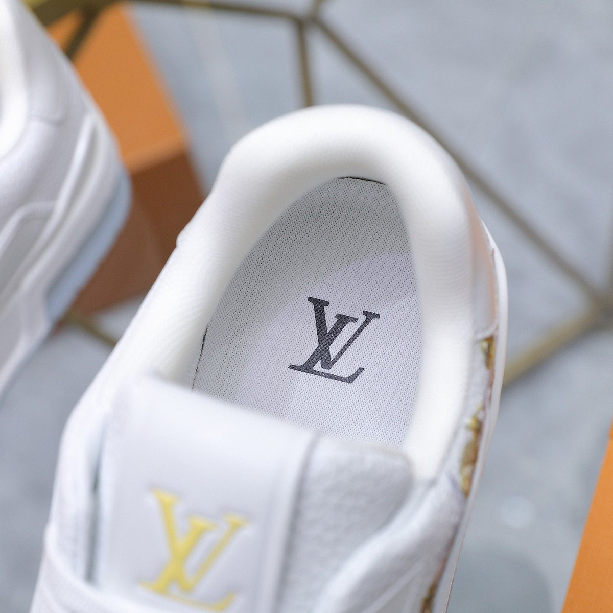 Louis Vuitton Embroidered White Low-Top Sneakers