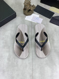 Prada Striped Thong Flip-Flops